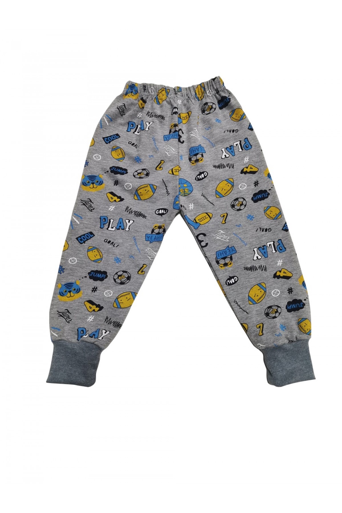 Erkek Çocuk Antrasit Play Cool Desenli Eşofman Altı BB010