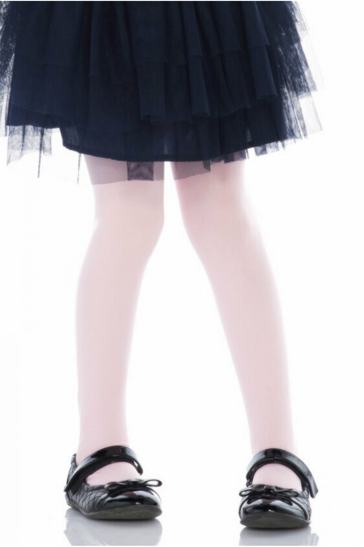 Kız Çocuk Beyaz 40 Denye Külotlu Çorap MCR40