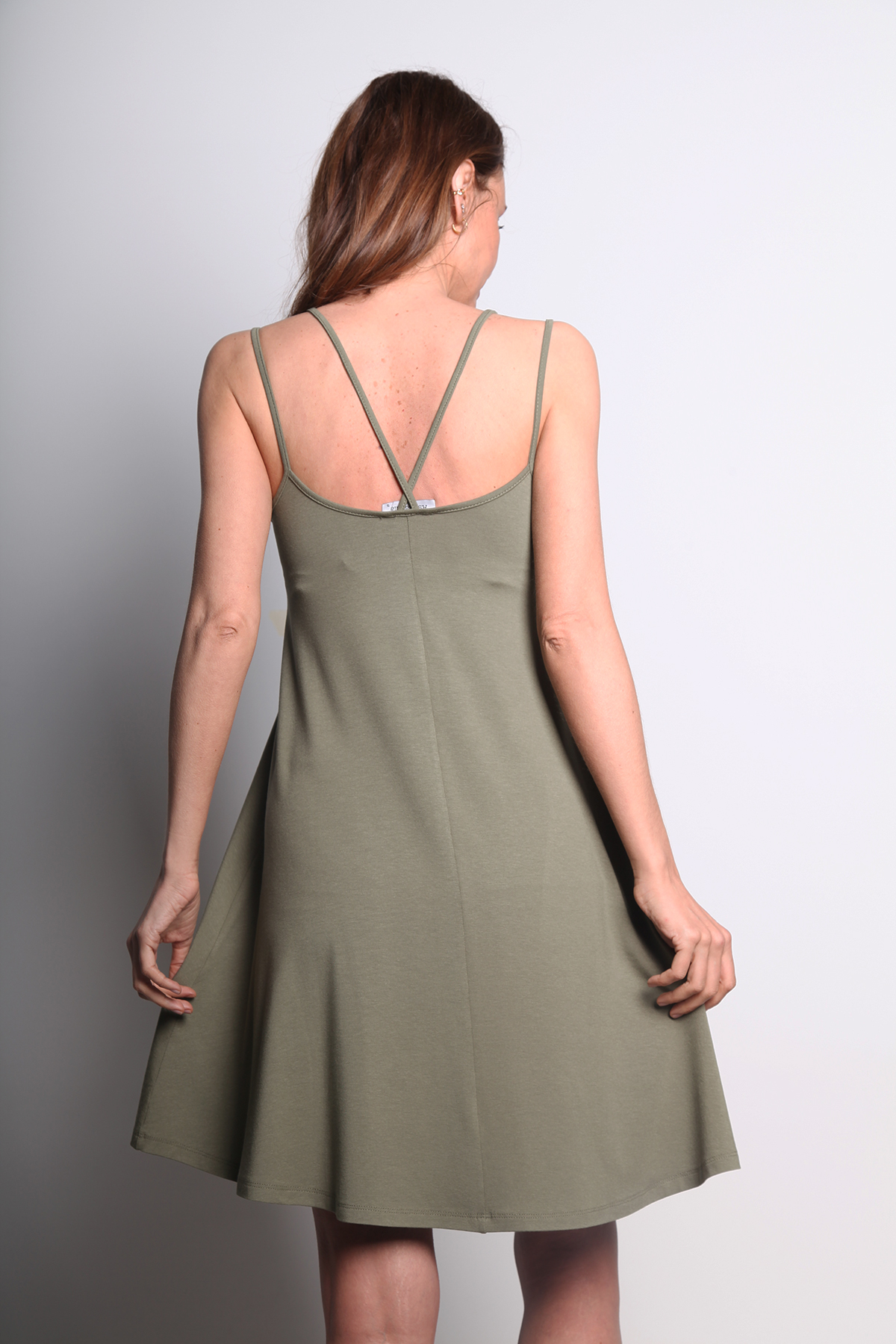 YEŞİL PLAJ ELBİSESİ