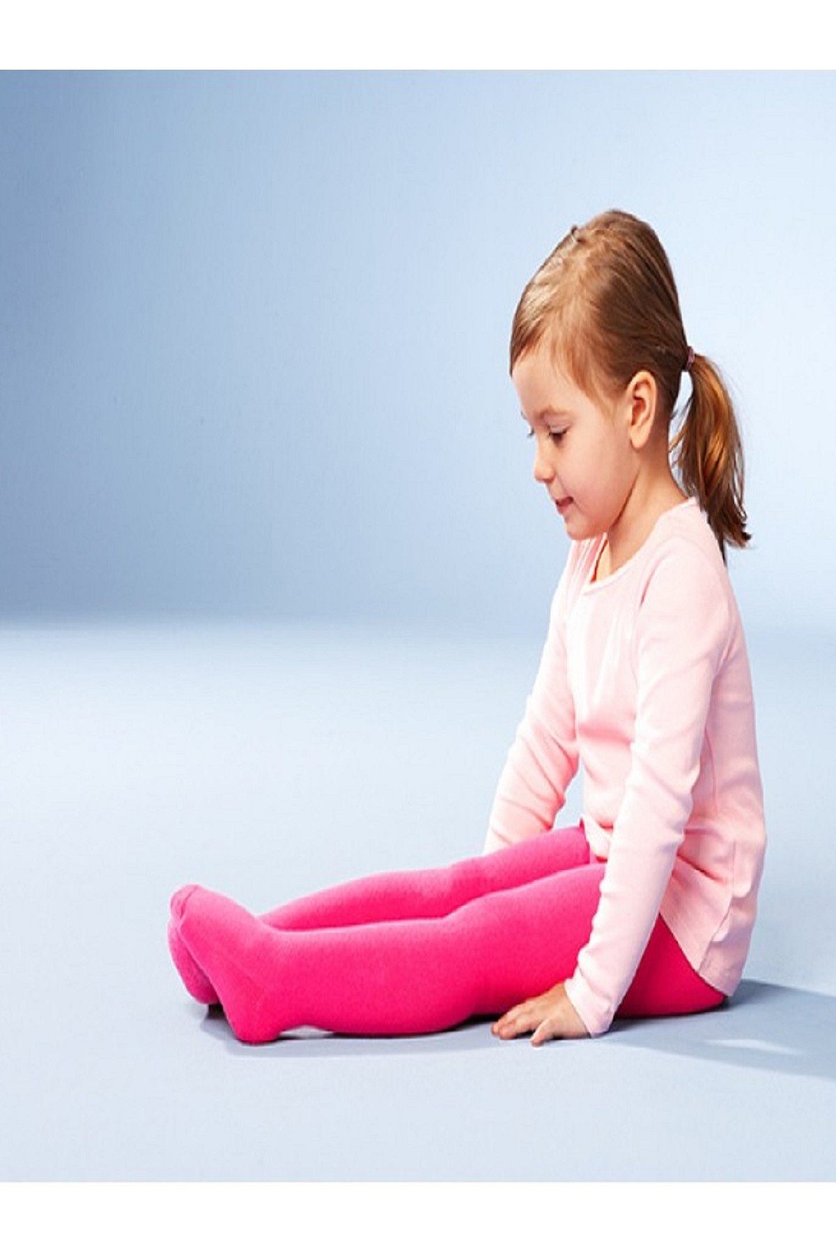 Kız Çocuk Fuşya Külotlu Çorap 2626F