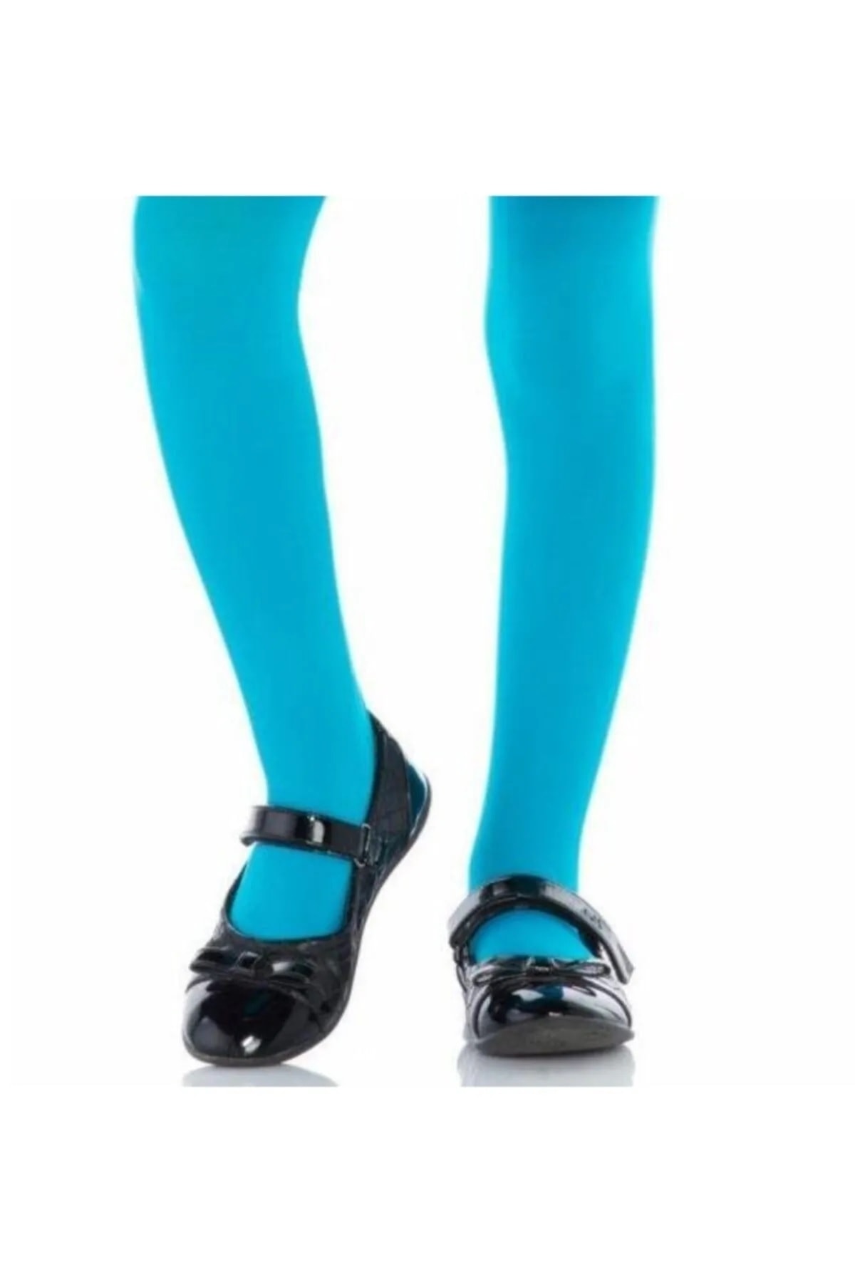 Kız Çocuk Turkuaz Pamuklu Külotlu Çorap 2626t