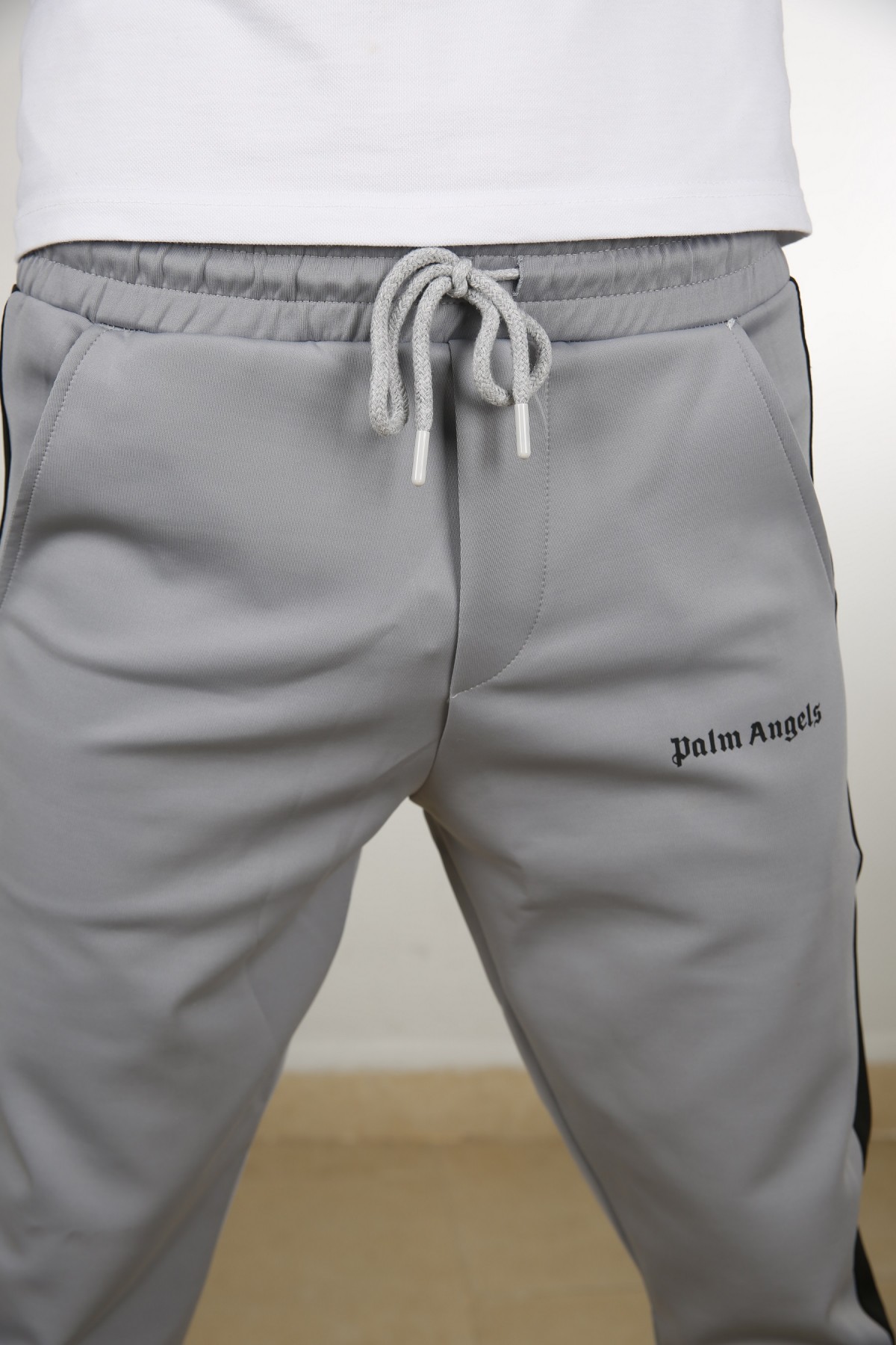 Erkek Gri Skuba Kumaş Alttan Manşetli Eşofman Altı 40262G